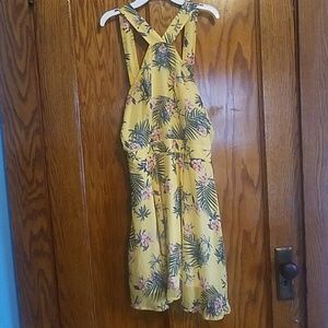 Gold flower sundress